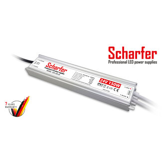 Scharfer  LED-strömförsörjning 24V 150W 6.25A IP67