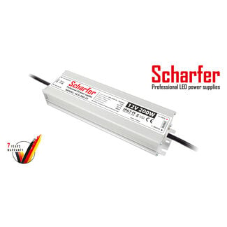 Scharfer  LED-strömförsörjning 12V 200W 16.7A IP67