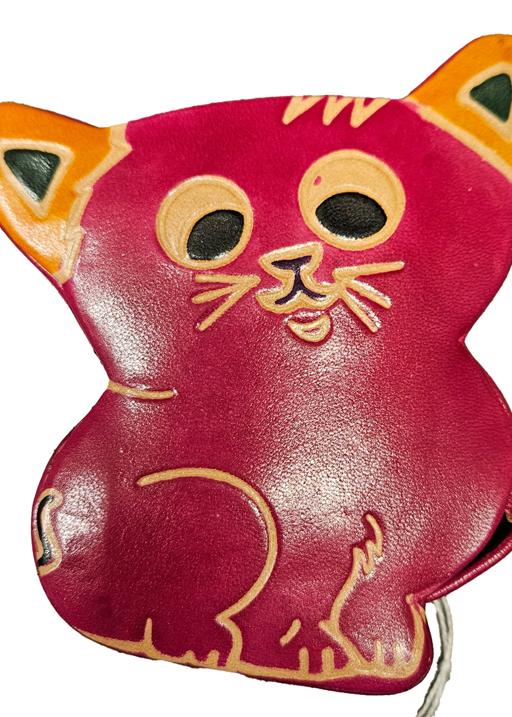 Wilma's Wereld Spaarpot leer kitten assorti - India