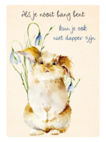 Zintenz Ansichtkaart Als je nooit bang bent K36