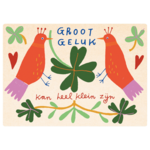Zintenz Ansichtkaart Groot geluk kan  C138