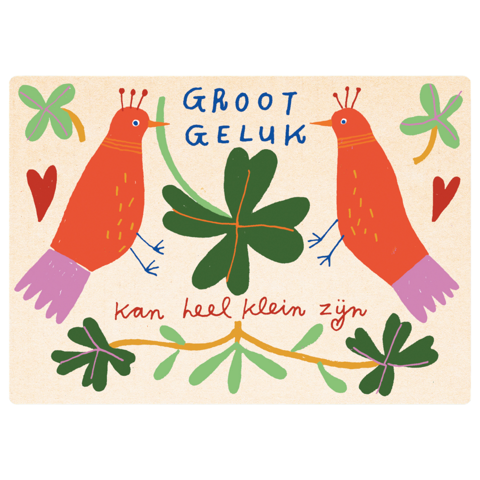Zintenz Ansichtkaart Groot geluk kan  C138