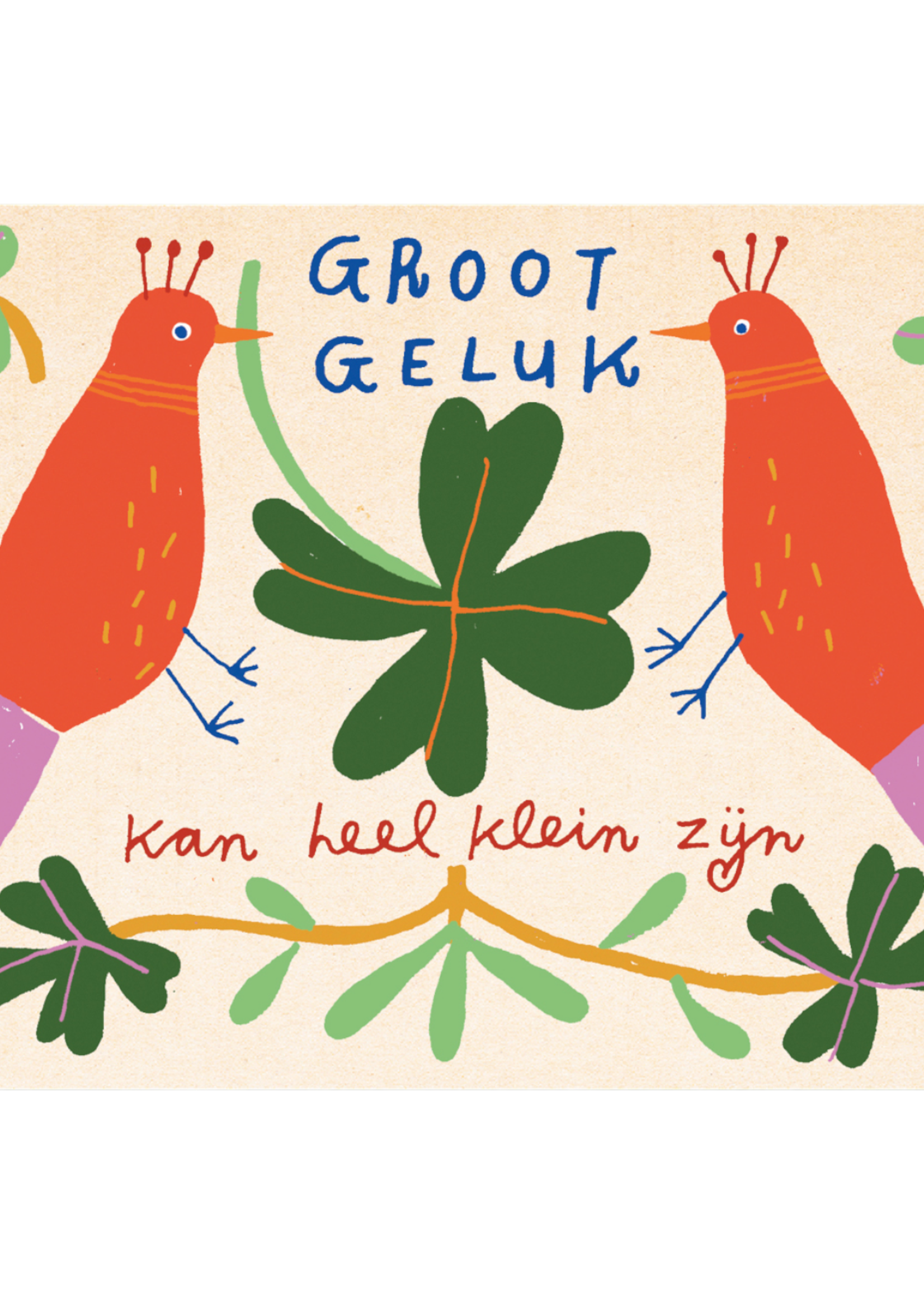 Zintenz Ansichtkaart Groot geluk kan  c138