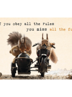 Zintenz Ansichtkaart If you obey all the rules - gaat uit