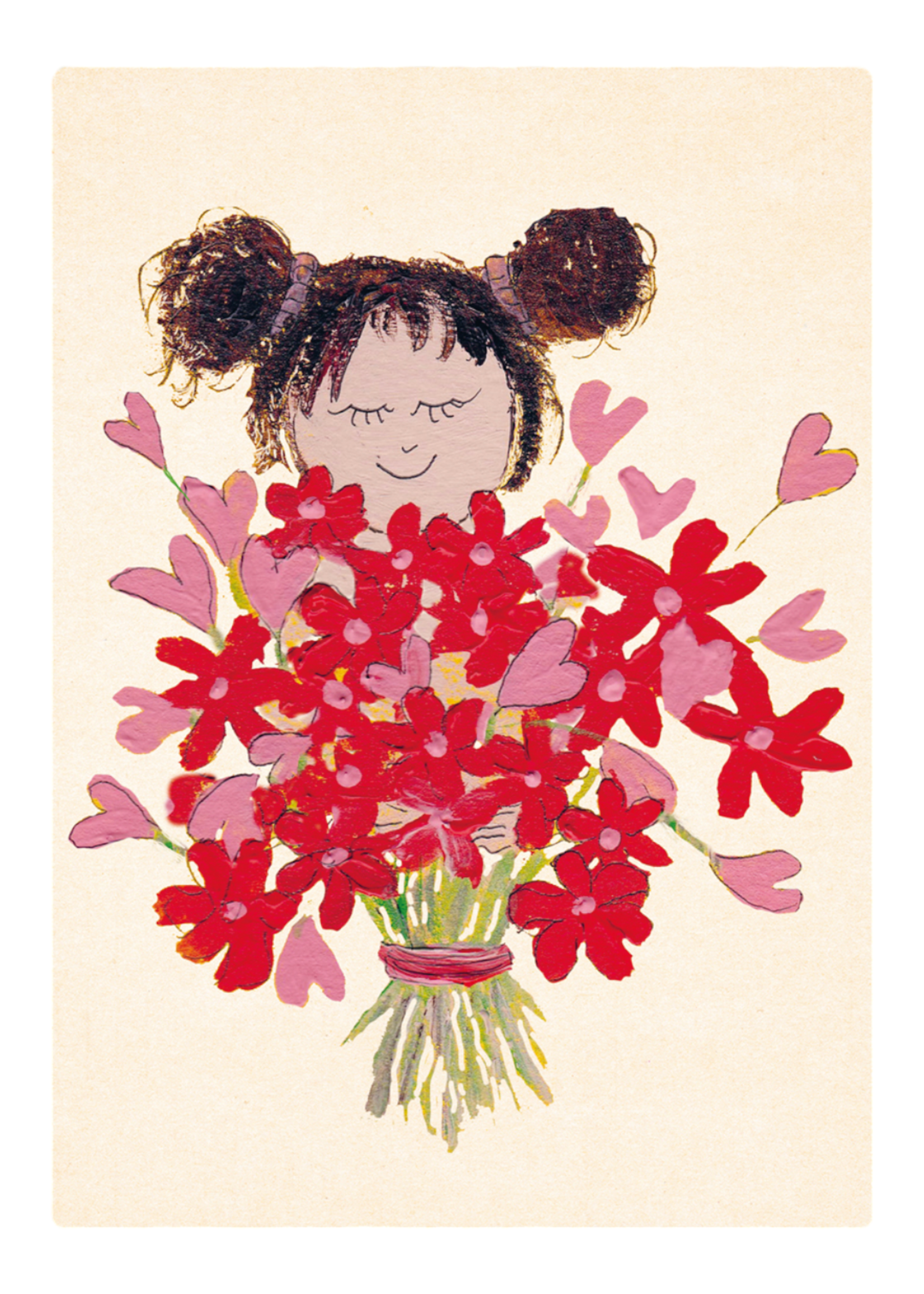 Zintenz Ansichtkaart Boeket bloemen HA20