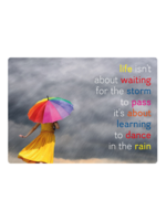 Zintenz Ansichtkaart Life isn't about waiting for the storm TL77