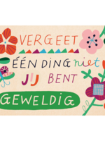 Zintenz Ansichtkaart Vergeet een ding niet C37