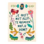Zintenz Ansichtkaart Je hoeft niet alles te geloven C64