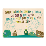 Zintenz Ansichtkaart Goede vrienden zijn als sterren C23