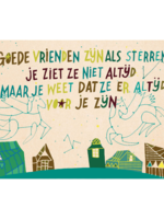 Zintenz Ansichtkaart Goede vrienden zijn als sterren