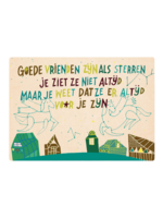 Zintenz Ansichtkaart Goede vrienden zijn als sterren C23