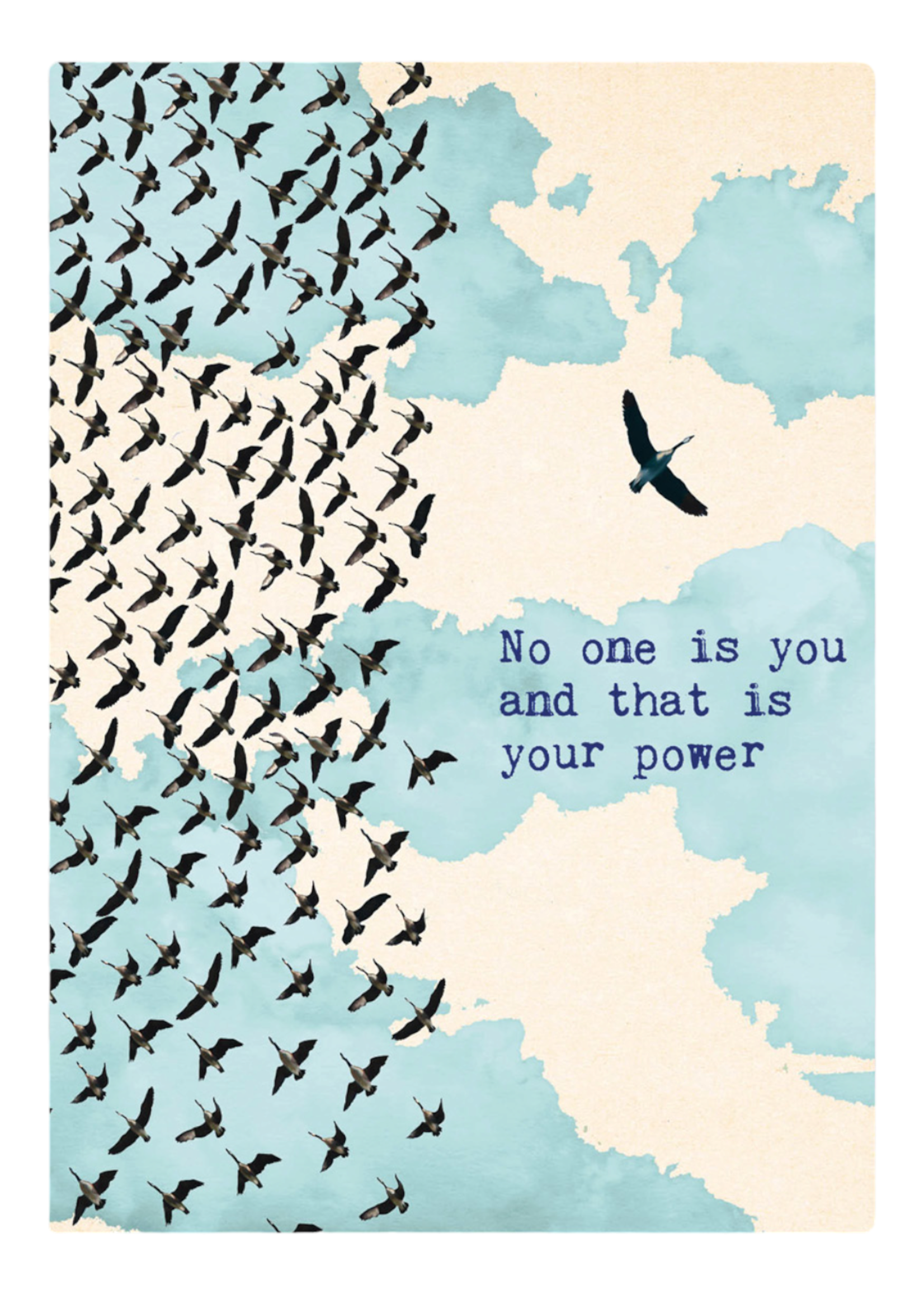 Zintenz Ansichtkaart No one is you TL42