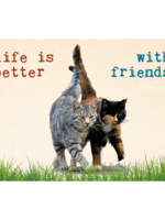 Zintenz Ansichtkaart Life is better with friends