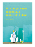 Zintenz Ansichtkaart It always seems impossible