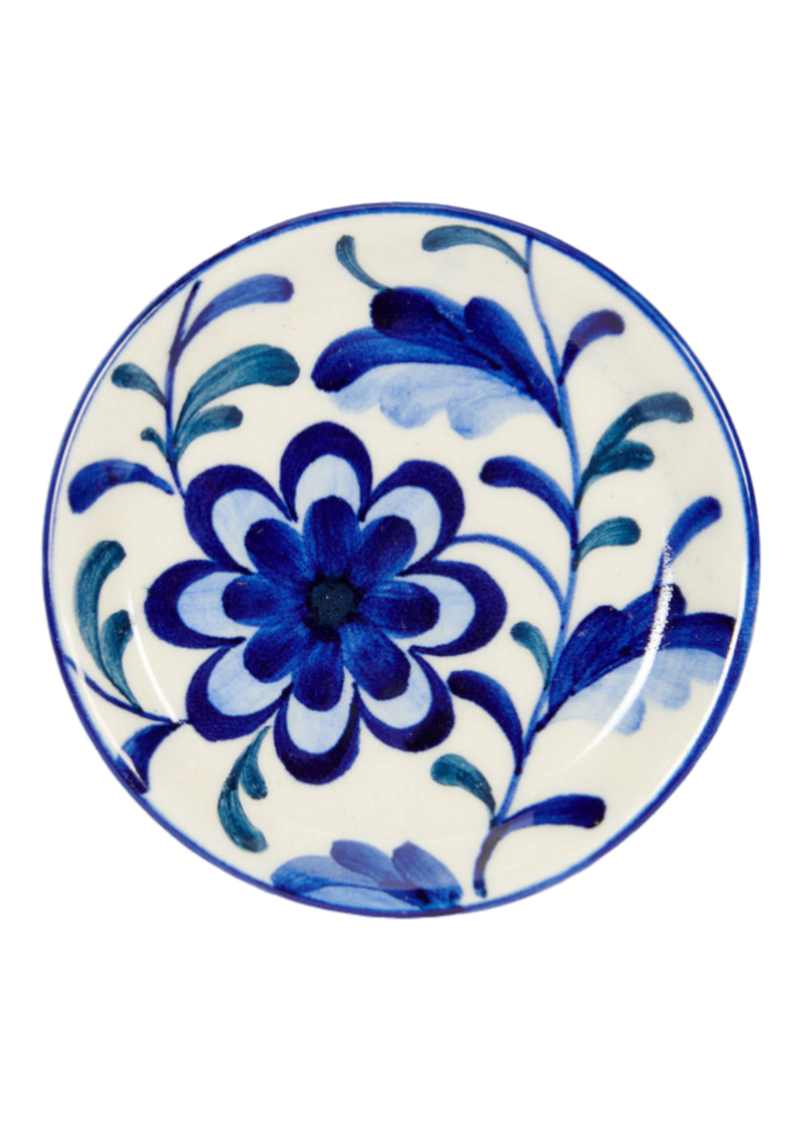 Return to Sender Schaaltje blue flowers design 2 ø11 cm  - Thailand