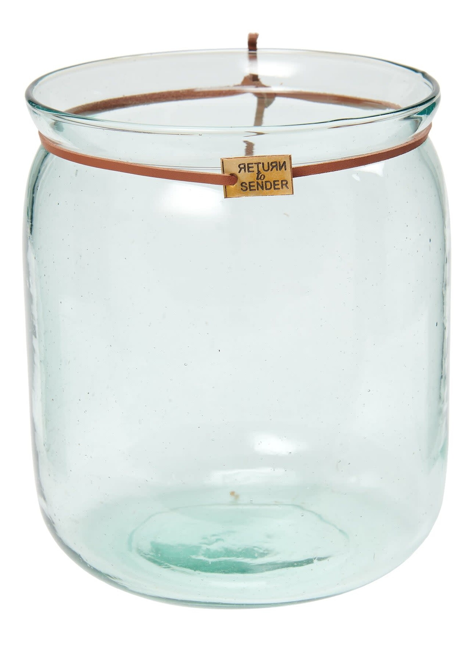 Return to Sender Windlicht glas L 17,5 x 14,5 cm - India