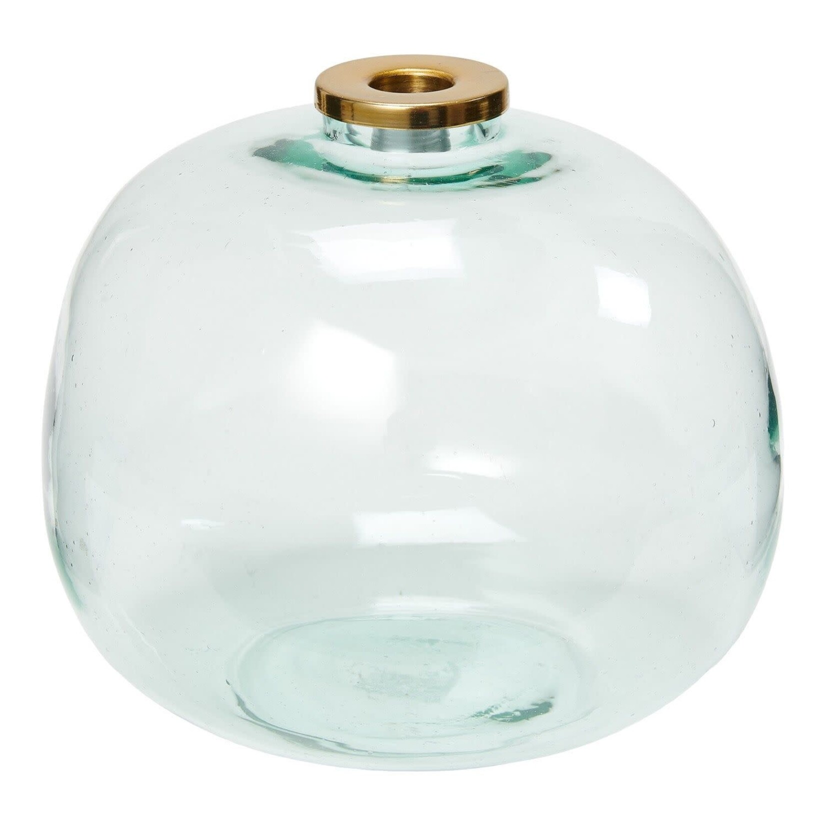 Return to Sender Vaas kandelaar glas rond 17,5x20cm - India