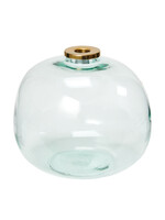 Return to Sender Vaas kandelaar glas rond small 10,5x14cm - India