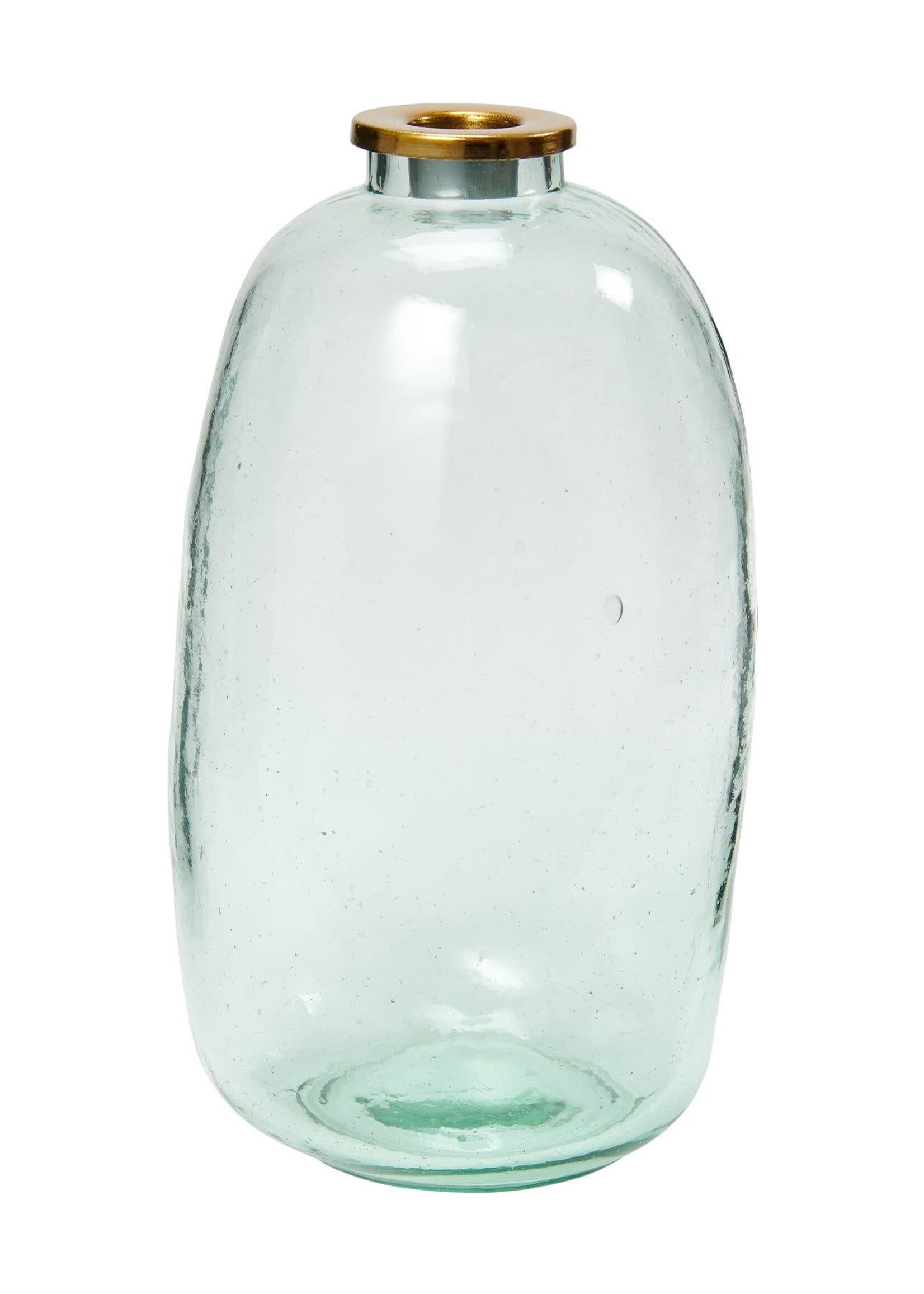 Return to Sender Vaas kandelaar glas hoog L 22cm - India