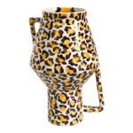 Return to Sender Vaas handpainted leopard medium 30cm - Thailand