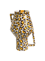 Return to Sender Vaas handpainted leopard medium 30cm - Thailand
