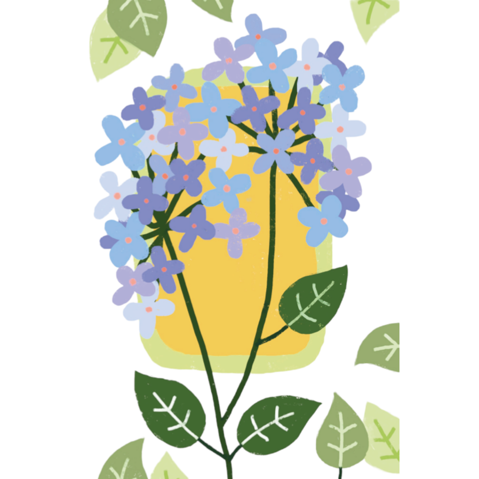 Mouchi Postkaart  Hortensia Mouchi