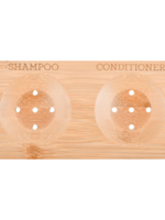 Blokzeep Blokzeep Bamboe zeephouder 2 rechthoekig