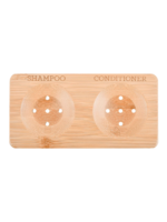 Blokzeep Blokzeep Bamboe zeephouder 2 rechthoekig