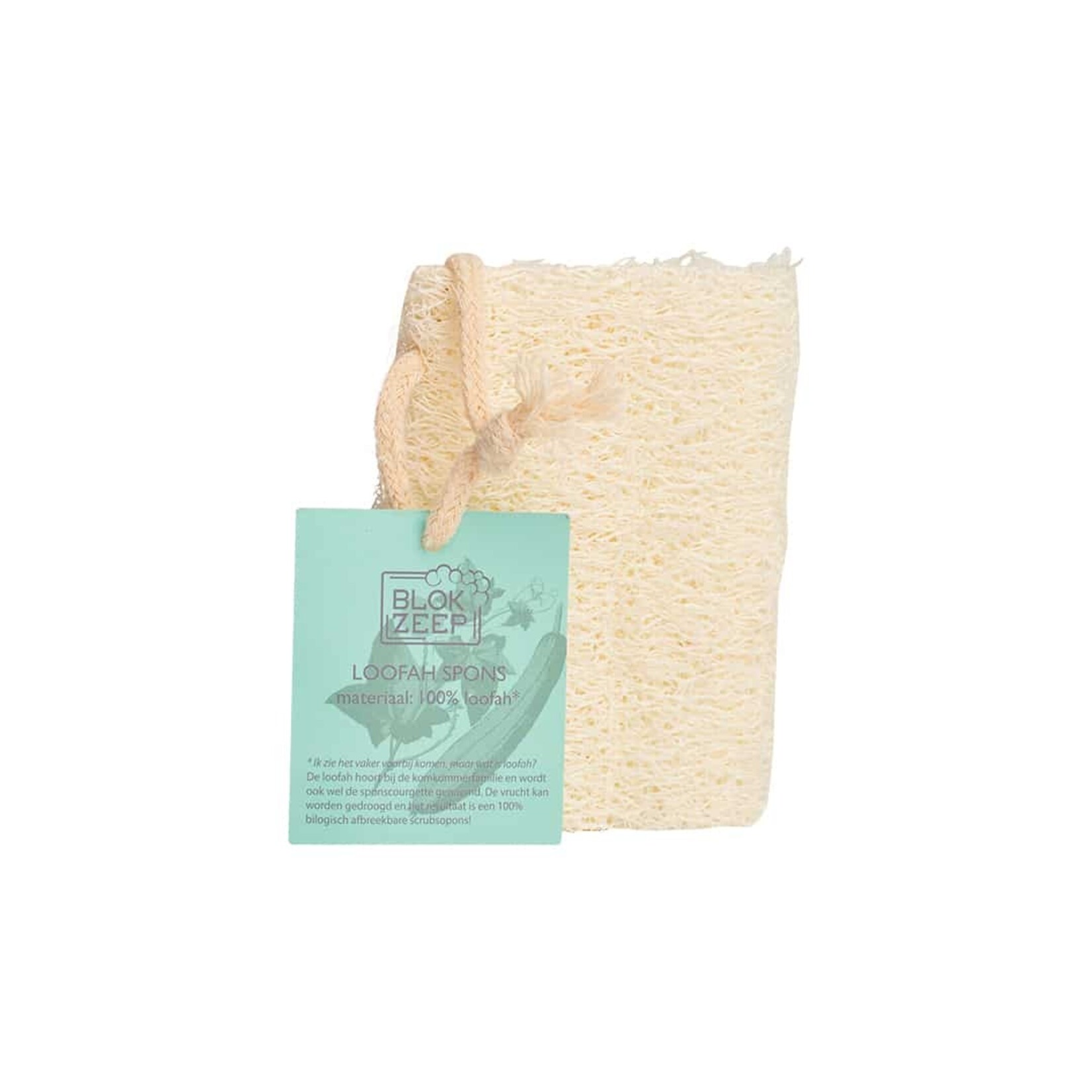 Blokzeep Loofah spons 10cm 100% natuurlijk