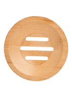 Blokzeep Blokzeep Bamboe zeephouder rond klein