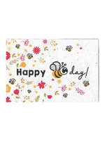 Bloom Postkaart Happy BEEday! Growing Paper - Zuid Afrika