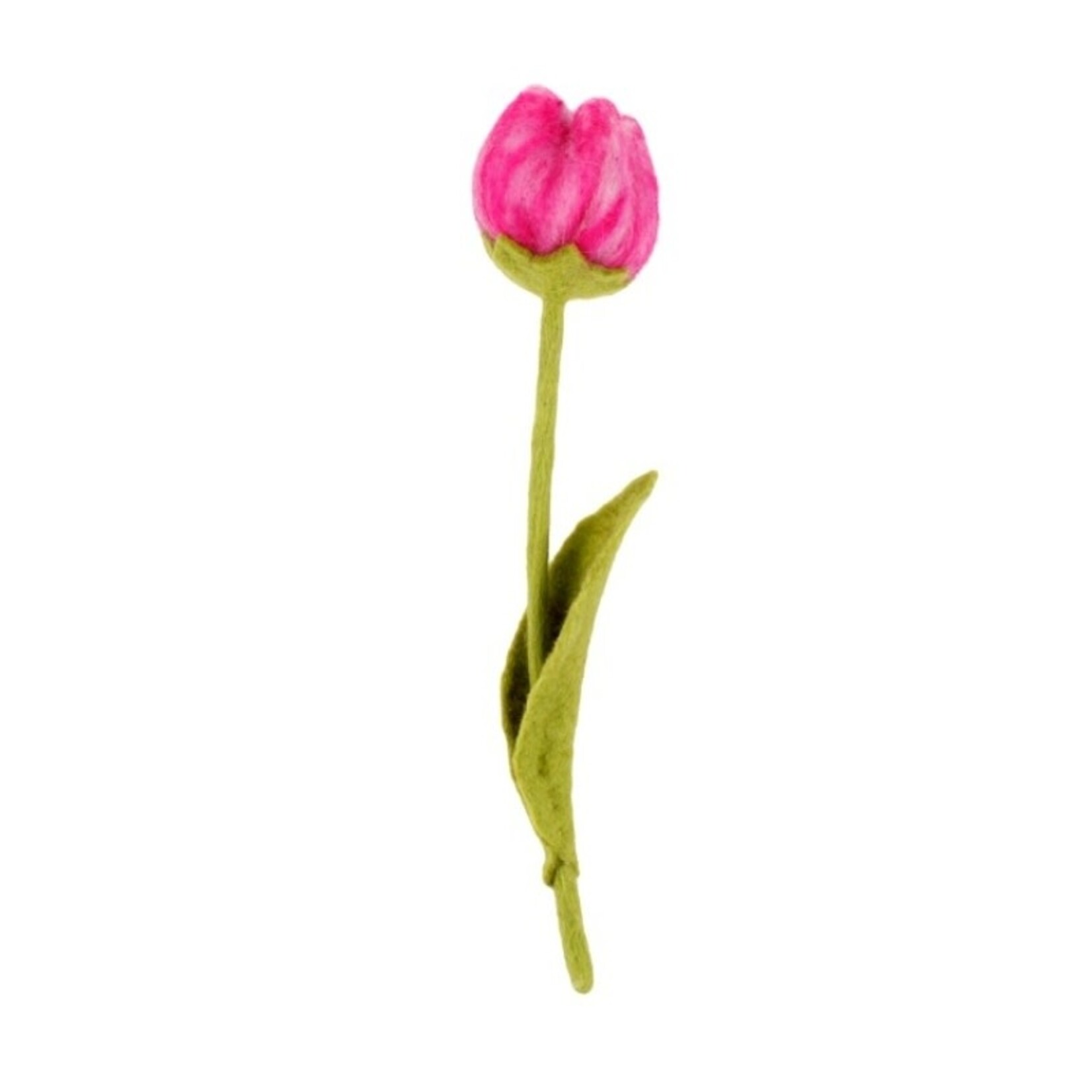 Sjaal met Verhaal Bloem Tulp Fey vilt - Nepal