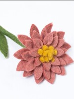 Sjaal met Verhaal Bloem Dahlia Blush - Nepal