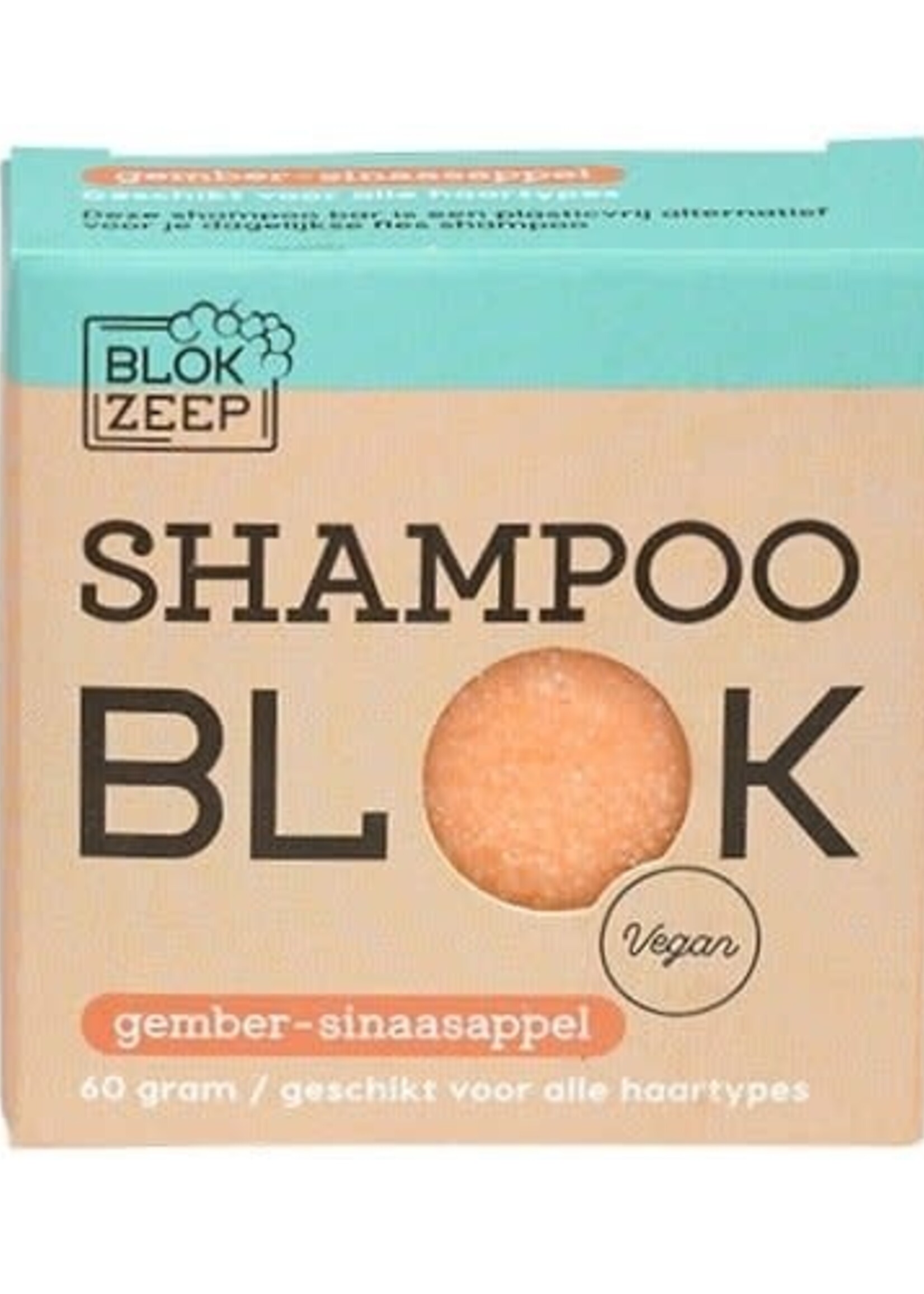 Blokzeep Blokzeep Shampoo Bar Gember-sinaasappel