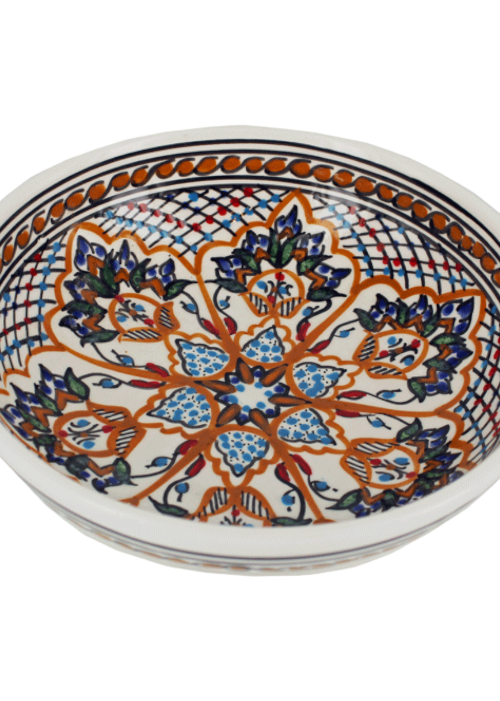 The Twinning Company Schaal Dina  20cm diverse kleuren - Tunesië