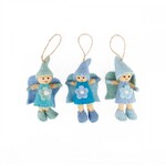Sjaal met Verhaal Hanger Feetje Pastel blauw vilt - Nepal