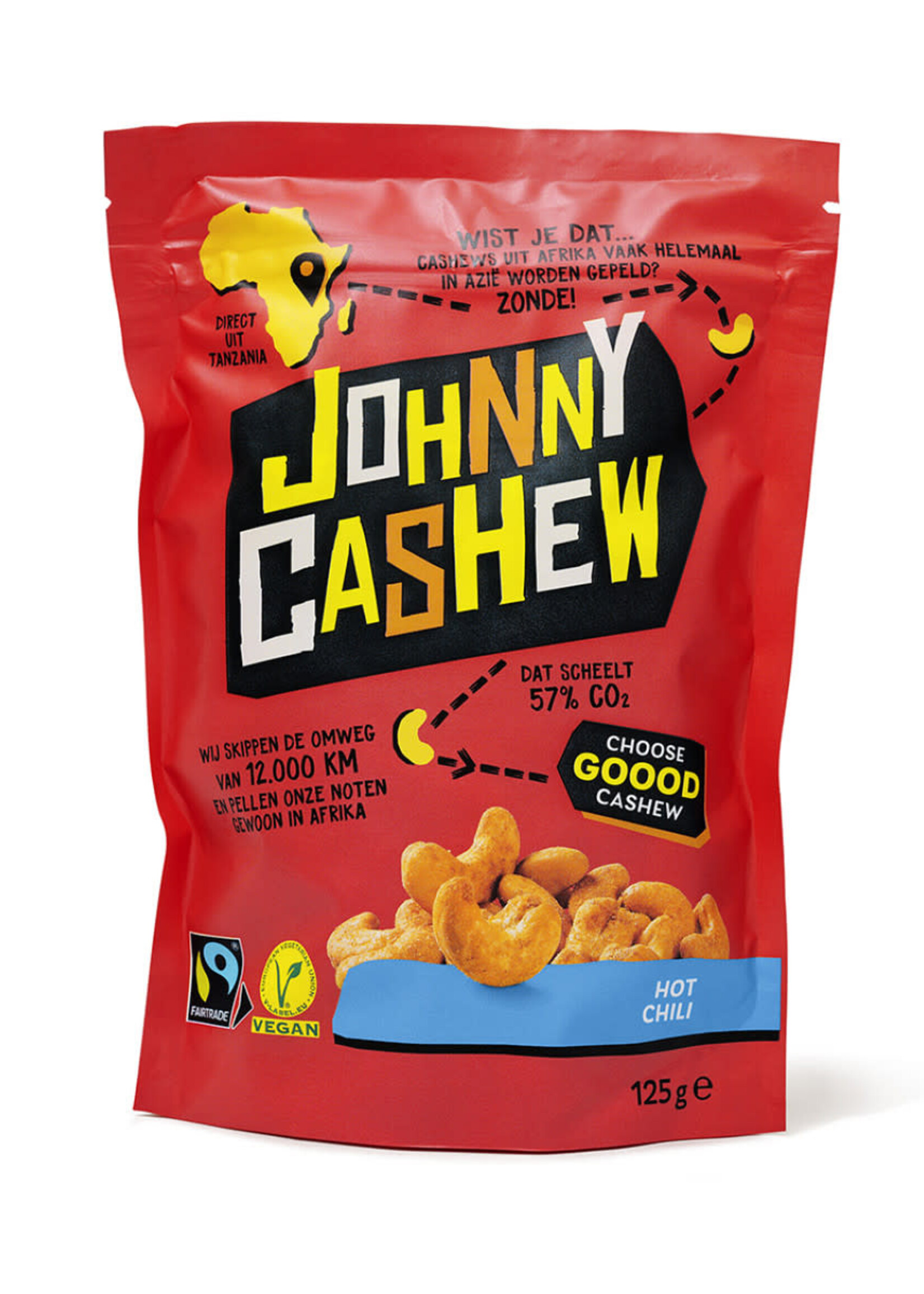 Johnny Cashew Johnny Cashew Hot chili 100g - Tanzania