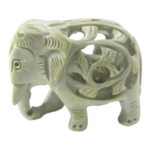 El Puente Olifant met baby Gorarasteen 4,7x3,8cm - India
