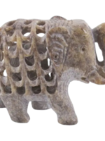 El Puente Olifant met baby Gorara 10x8 cm - India