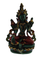 Dakini Mini Groene Tara in doosje - Nepal