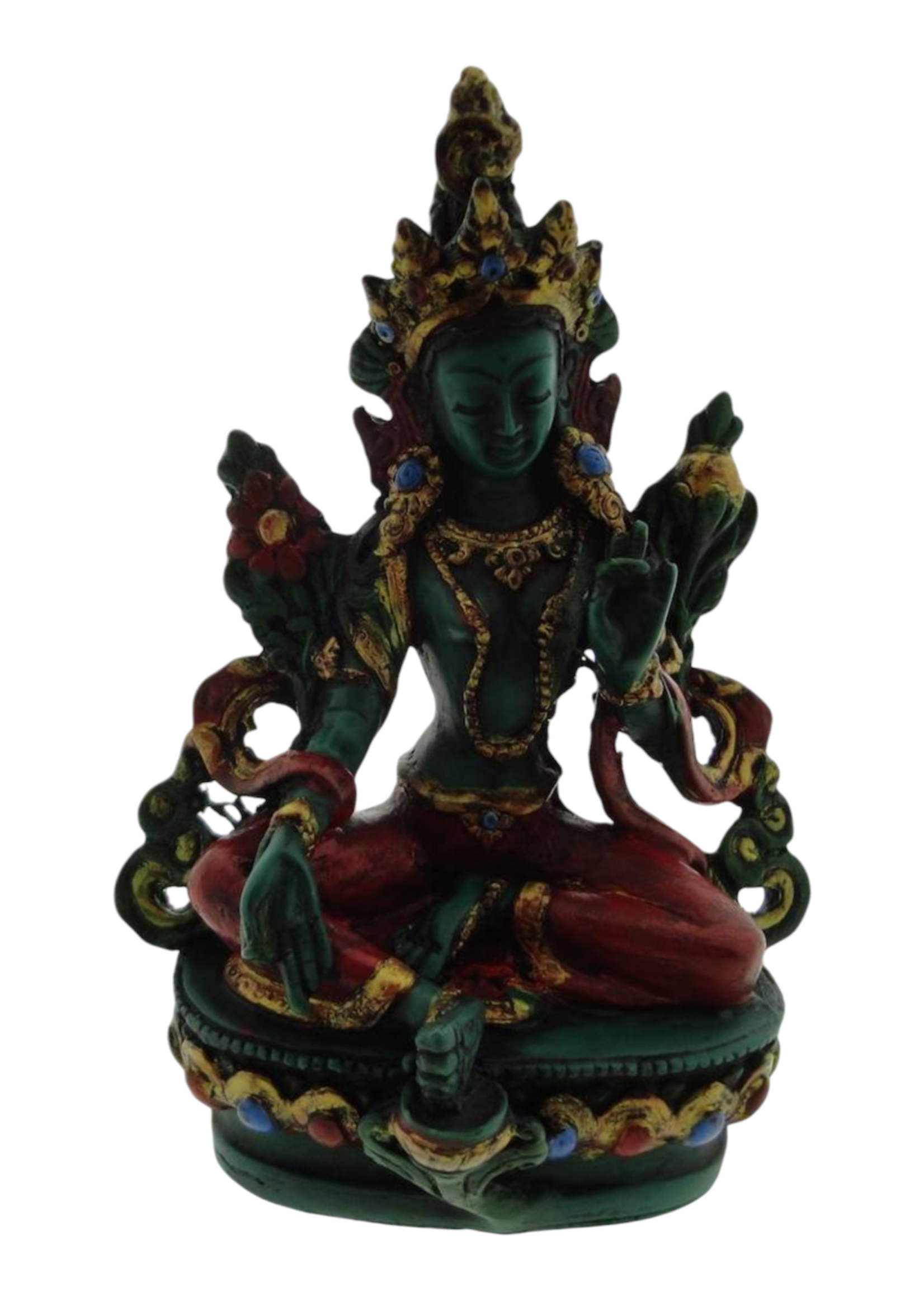 Dakini Mini Groene Tara in doosje - Nepal
