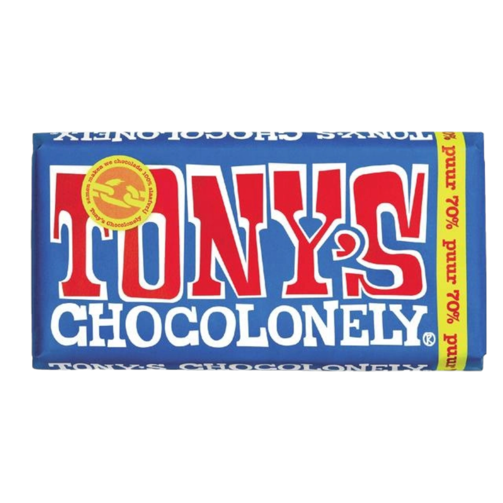 Tony's Chocolonely Nederland Tony Chocolonely Puur Reep 180 gr vegan