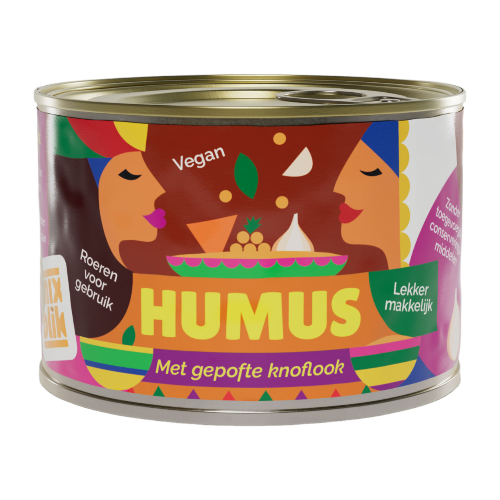 Mixblik Mixblik Humus met gepofte knoflook