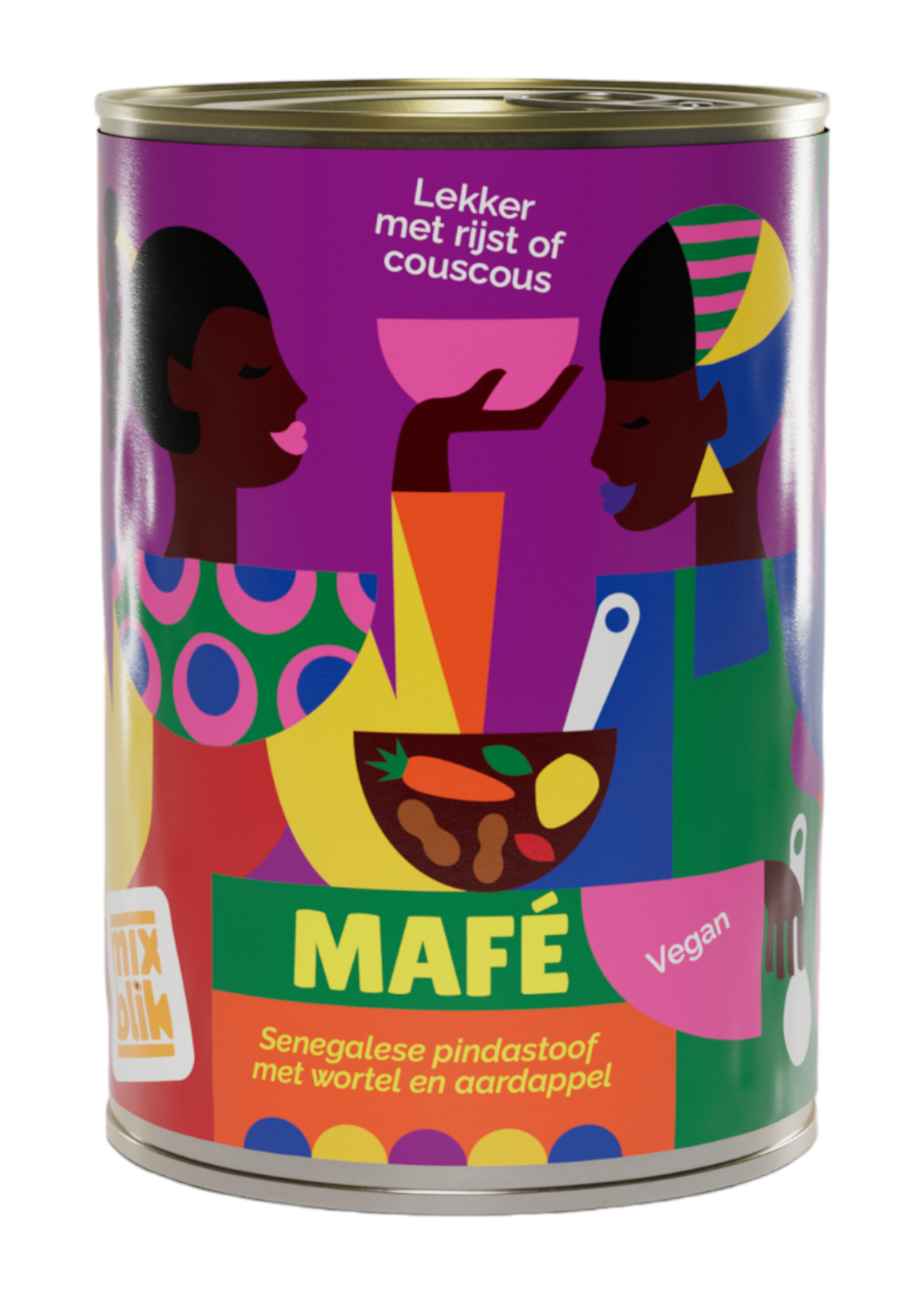 Mixblik Mixblik Mafé pindastoof  bio vegan 390gr