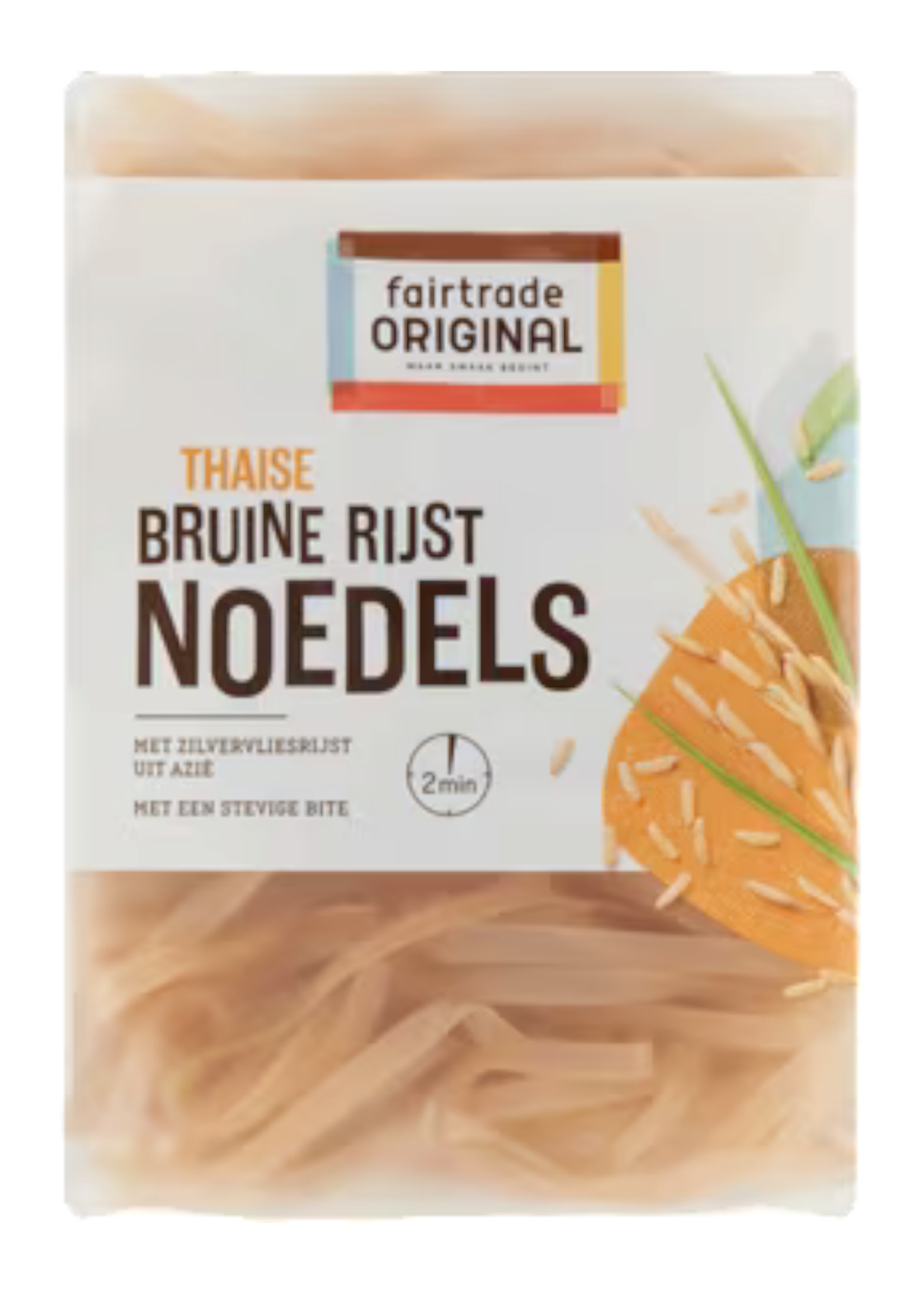 Fair Trade Original Fairtrade Original bruine Rijstnoedels zilvervliesrijst MH - Thailand