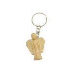 Sarana Sleutelhanger hout engel naturel - Indonesie