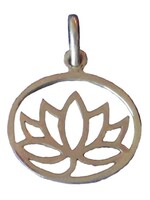 Dakini Hanger zilver Lotus small - Nepal