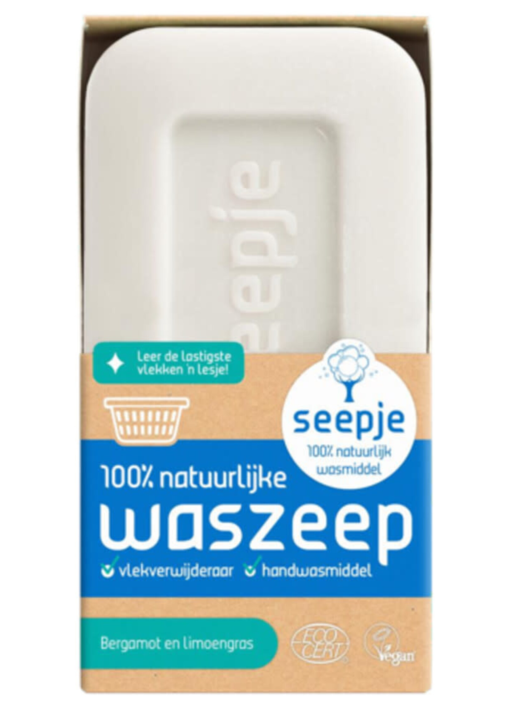 Seepje Seepje Waszeep  Vlekverwijderaar Bergamot citroengras 120 gr