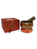 Dakini Klankschaal set rood handmade - Nepal