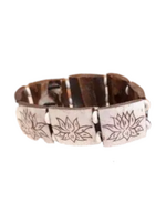 Dakini Yak benen armband Lotus wit - Nepal